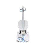 Violín Aureal Semiprofesional 3/4 Estuche Arco Brea Ds005-34 Color Blanco