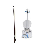 Violín Aureal Semiprofesional 3/4 Estuche Arco Brea Ds005-34 Color Blanco