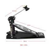 Pedal Para Bombo Hebikuo Reforzado G-610 Con Doble Cadena