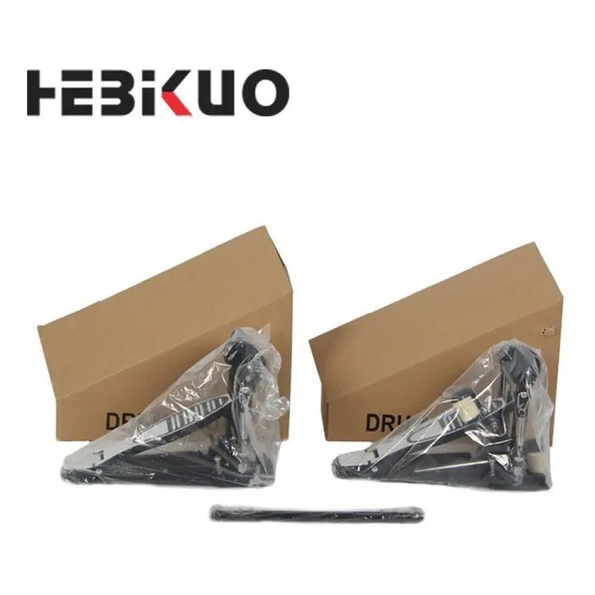 Pedal Doble Para Bombo Hebikuo G710, Reforzado Doble Cadena