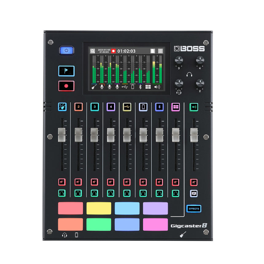 Mezclador de transmisión de audio Boss Gigcaster 8