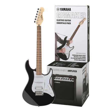Paquete de Guitarra Eléctrica Yamaha Gigmaker ERG112PIIBL Negro