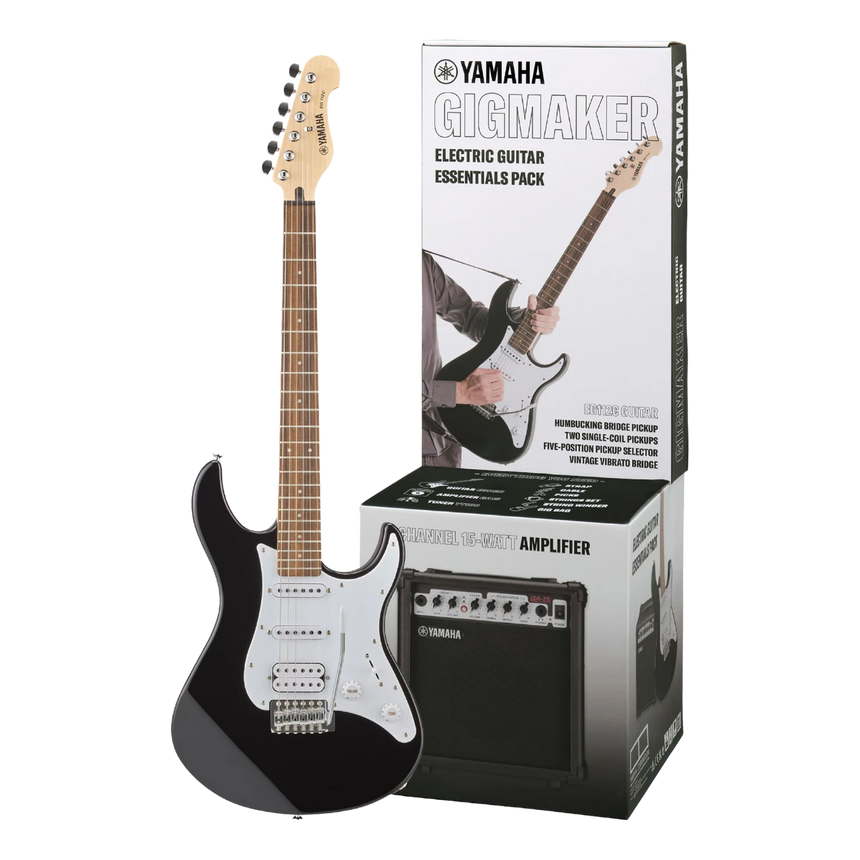 Paquete de Guitarra Eléctrica Yamaha Gigmaker ERG112PIIBL Negro