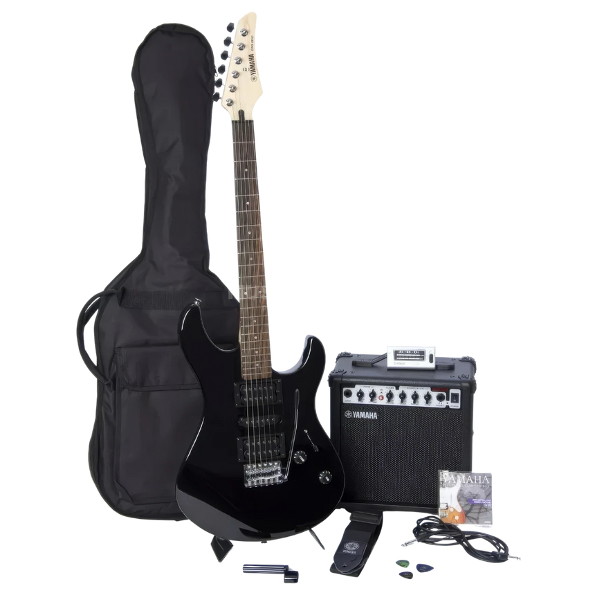 Paquete de Guitarra Eléctrica Yamaha Gigmaker ERG121PIIBL Negro