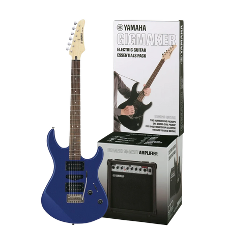 Paquete de Guitarra Eléctrica Yamaha Gigmaker ERG121PIIBL Azul