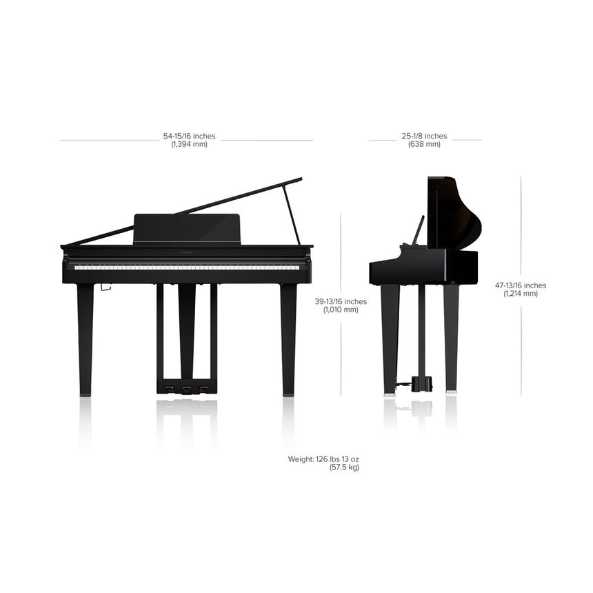 Micro Gand Piano digital Roland GP-3 Polished Ebony