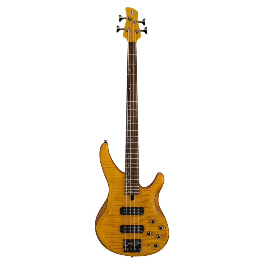Bajo Elécrico Activo de 4 Cuerdas Yamaha TRBX604FMAM Ámbar