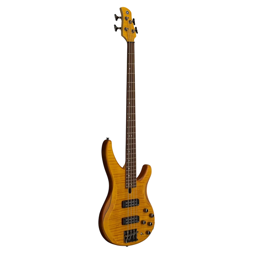Bajo Elécrico Activo de 4 Cuerdas Yamaha TRBX604FMAM Ámbar