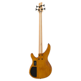 Bajo Elécrico Activo de 4 Cuerdas Yamaha TRBX604FMAM Ámbar