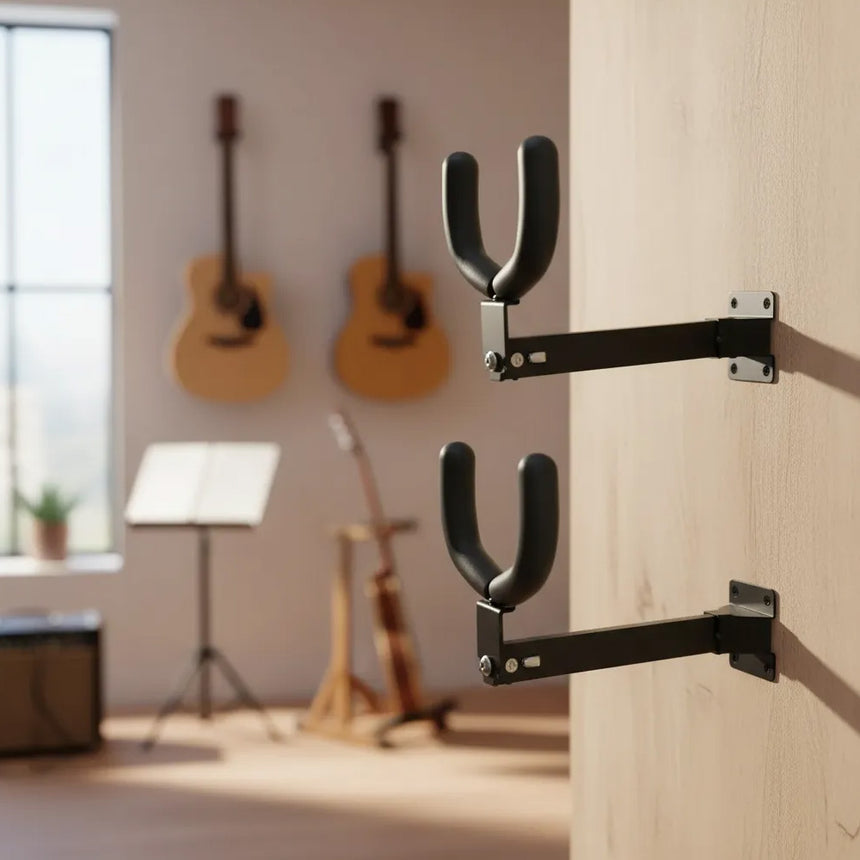 Soportes De Panel Hebikuo Para Guitarra Resistente (Un Par)