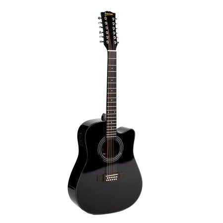 Guitarra Electroacústica 12 Cuerdas Deviser L12X-50 BL color negro