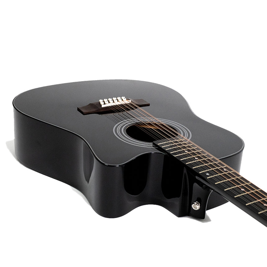 Guitarra Electroacústica 12 Cuerdas Deviser L12X-50 BL color negro