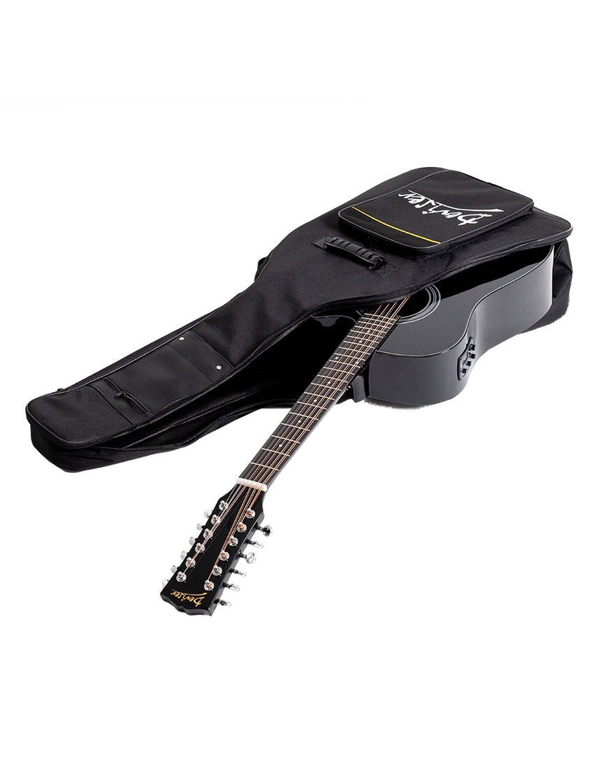 Guitarra Electroacústica 12 Cuerdas Deviser L12X-50 BL color negro