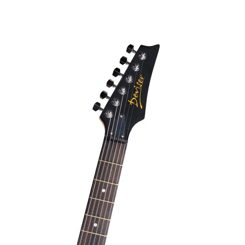 Guitarra Eléctrica Deviser L-g3 Negra Acabado Gloss C/funda