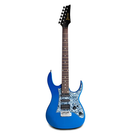 Guitarra Eléctrica Deviser L-g3 Azul, Acabado Gloss C/funda