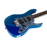 Guitarra Eléctrica Deviser L-g3 Azul, Acabado Gloss C/funda