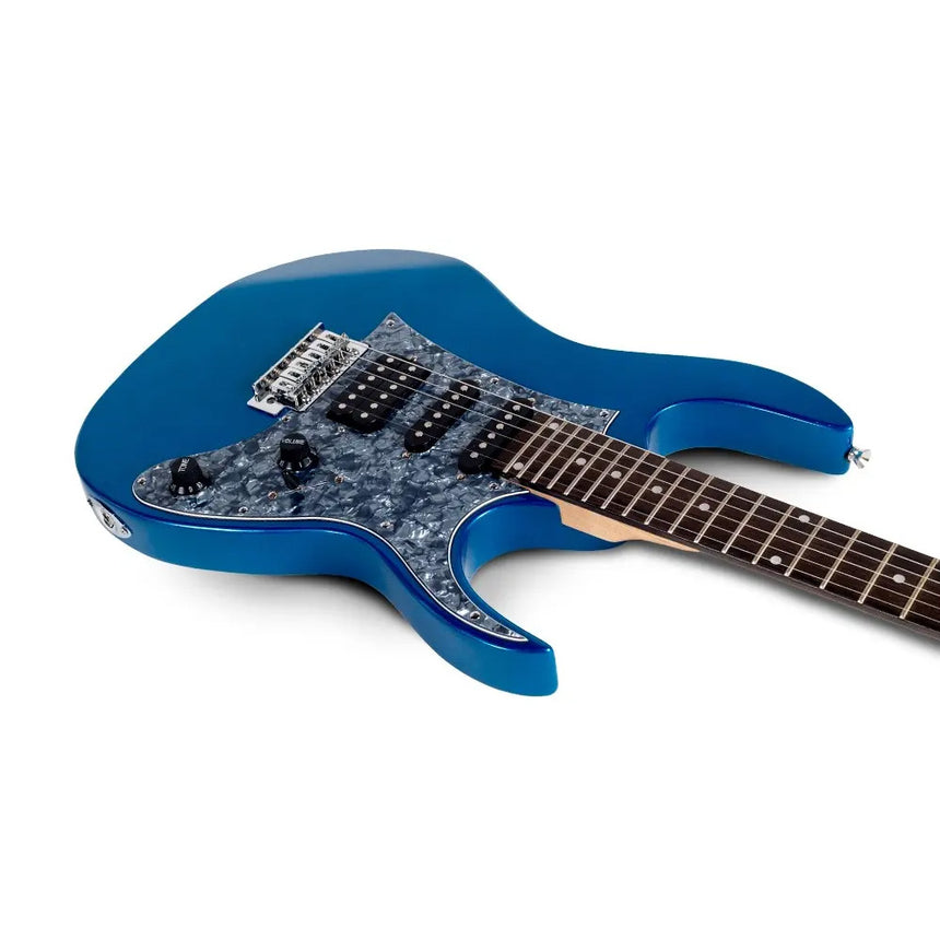 Guitarra Eléctrica Deviser L-g3 Azul, Acabado Gloss C/funda