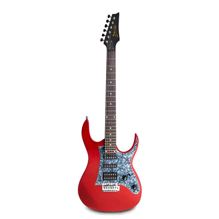 Guitarra Eléctrica Deviser L-g3 Roja, Acabado Gloss C/funda