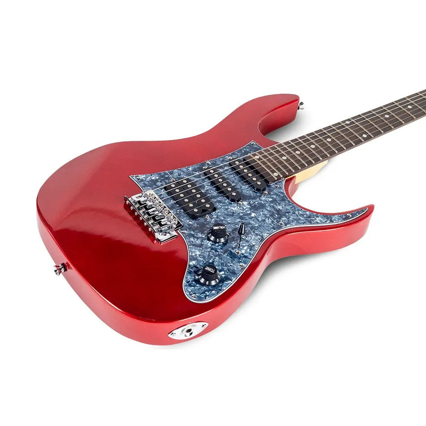Guitarra Eléctrica Deviser L-g3 Roja, Acabado Gloss C/funda
