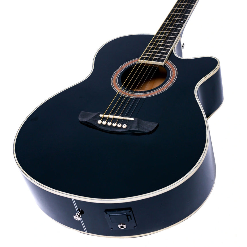 Guitarra Electroacustica Deviser L-706KLBLK Negro