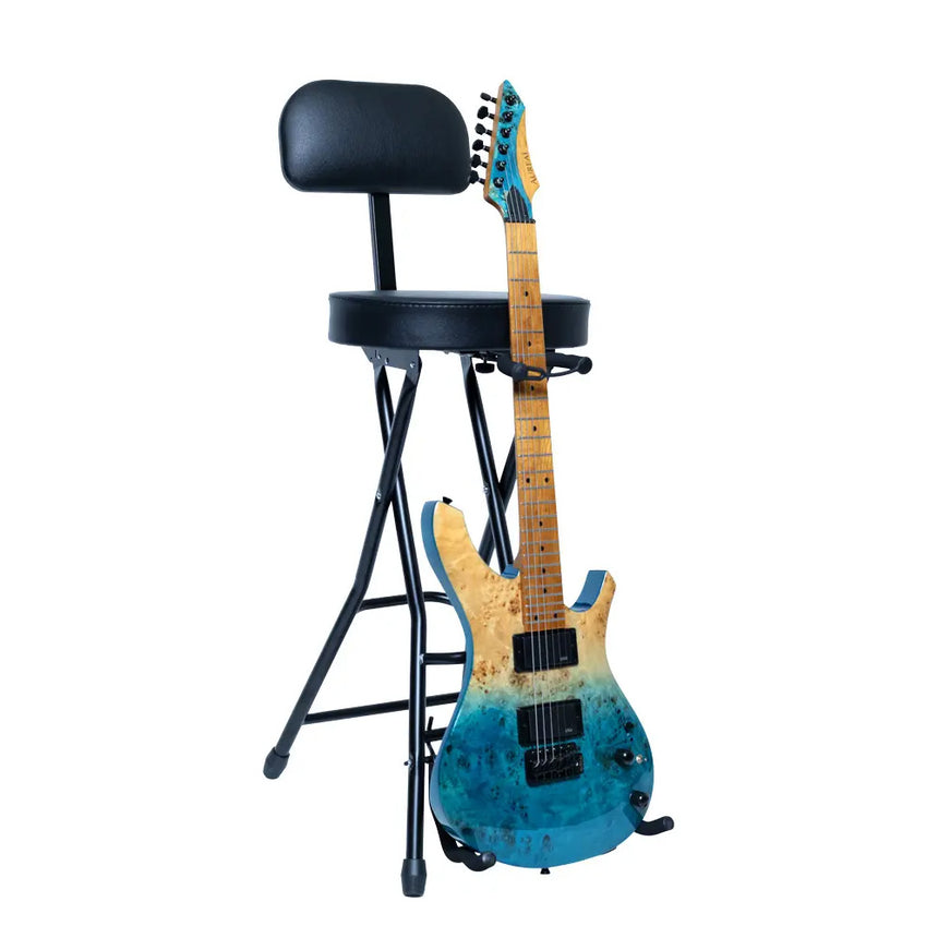 Asiento Guitarrista C/soporte Para Instrumento Hebikuo Ma-82