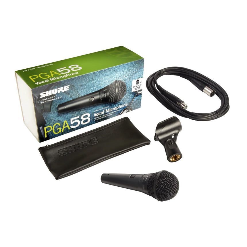 Micrófono vocal dinámico cardioide Shure PGA58-XLR