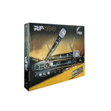 Sistema Inalámbrico Melo Rf-400 De Doble Micrófono Color Negro