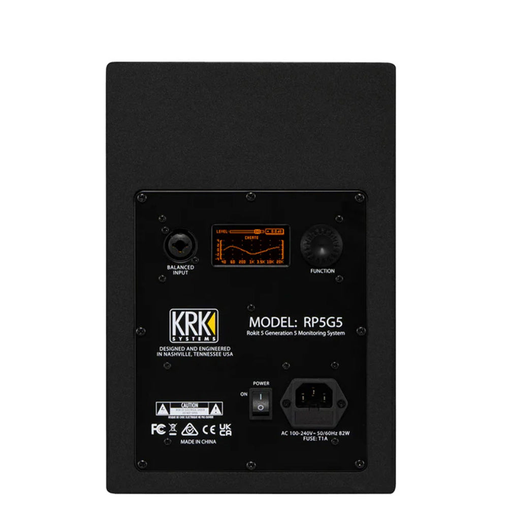 Monitor de estudio KRK ROKIT 5 biamplificado 5 pulgadas