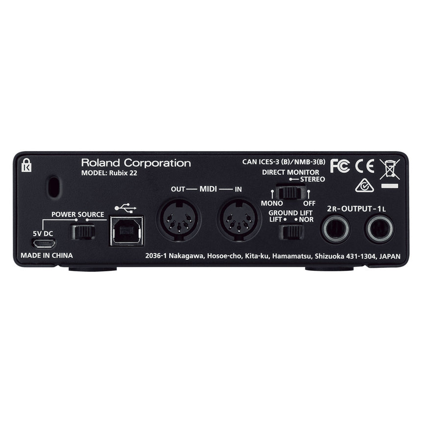 Interfaz de Audio Roland USB Rubix22