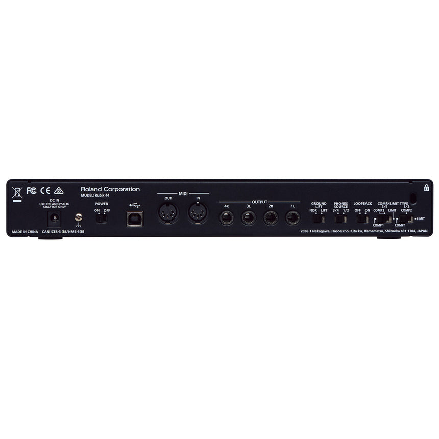 Interfaz de Audio Roland USB RUBIX44