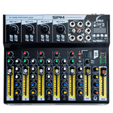 Mezcladora 4 Canales y Efectos MELO SM6 USB