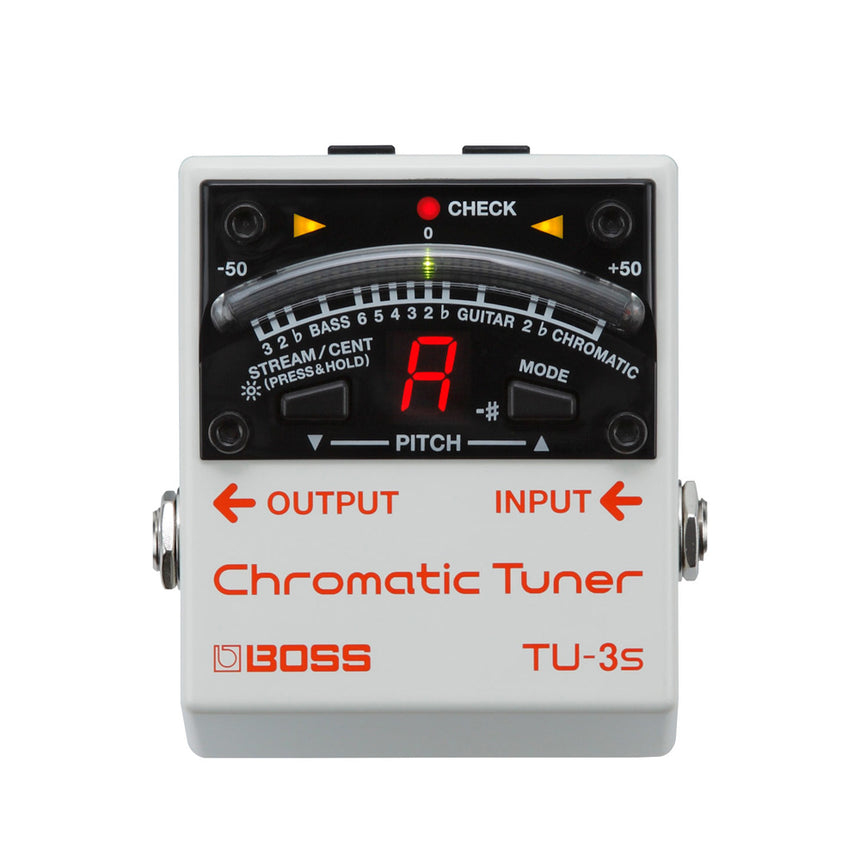 Pedal Afinador Cromático Boss Tu-3s Para Guitarra Y Bajo