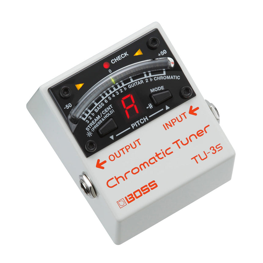 Pedal Afinador Cromático Boss Tu-3s Para Guitarra Y Bajo