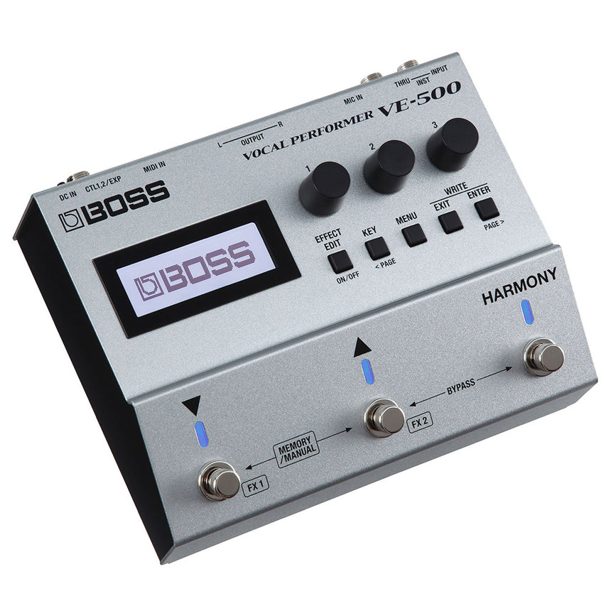 Pedal De Efecto Boss Vocal Effects Performer Ve-500 Plateado