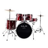 Batería Acústica Aureal Galax Rojo Vino