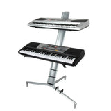 Soporte de Teclado Doble, Alineación De Aluminio, Hebikuo Z-80