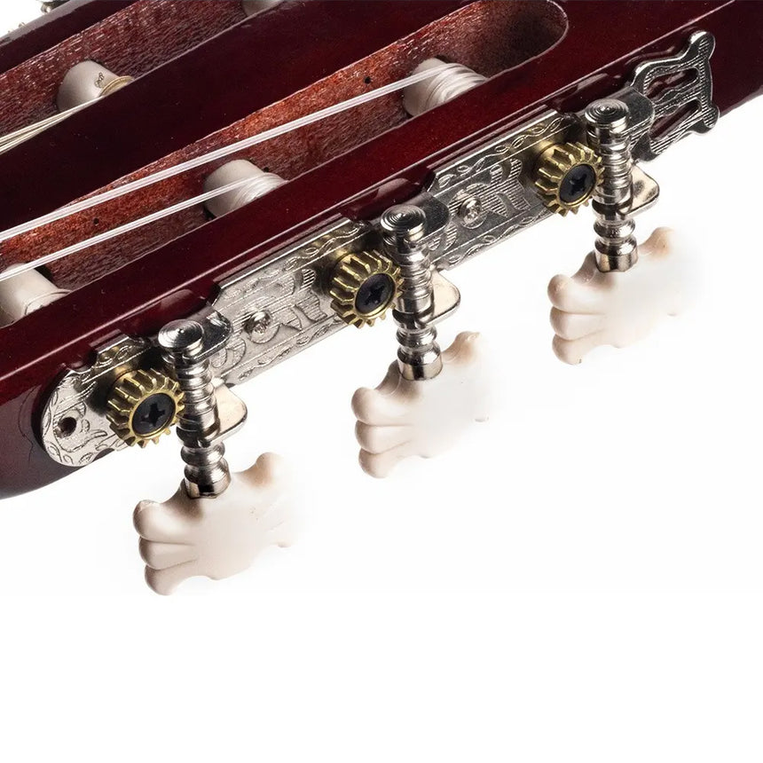 Maquinaria Para Guitarra Clásica, Niquelada, Resistente Za08