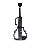 Violín Eléctrico 4/4 Aureal Fibra De Carbono Con Accesorios Negro