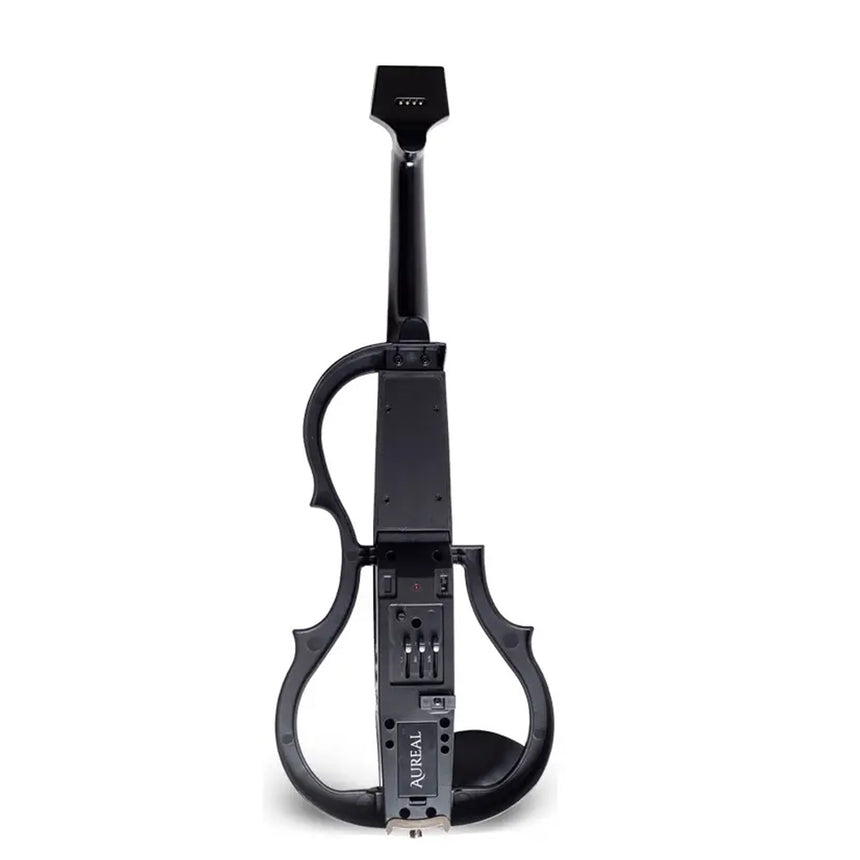 Violín Eléctrico 4/4 Aureal Fibra De Carbono Con Accesorios Negro