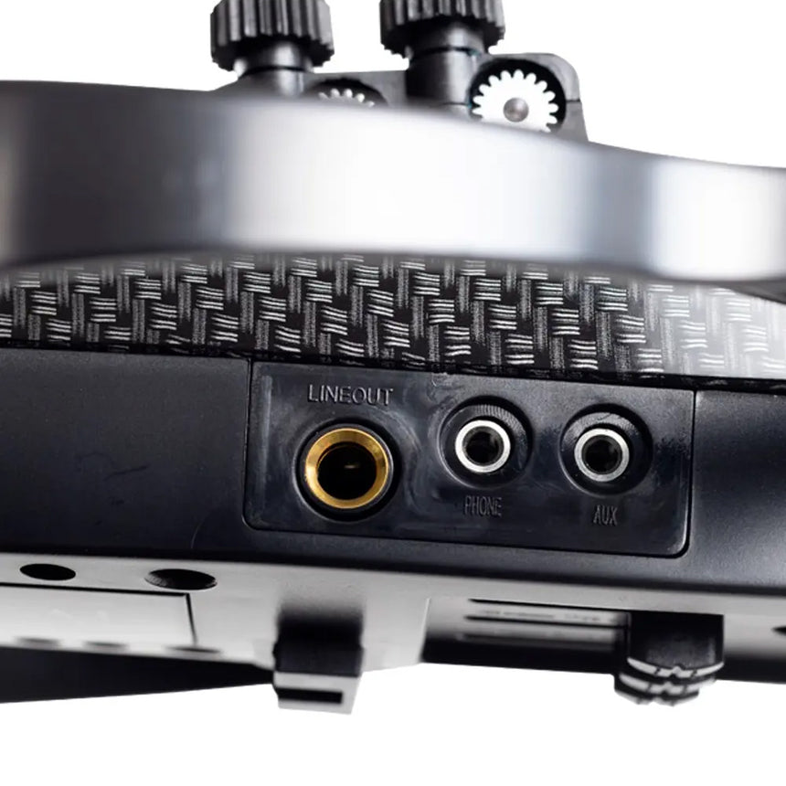 Violín Eléctrico 4/4 Aureal Fibra De Carbono Con Accesorios Negro