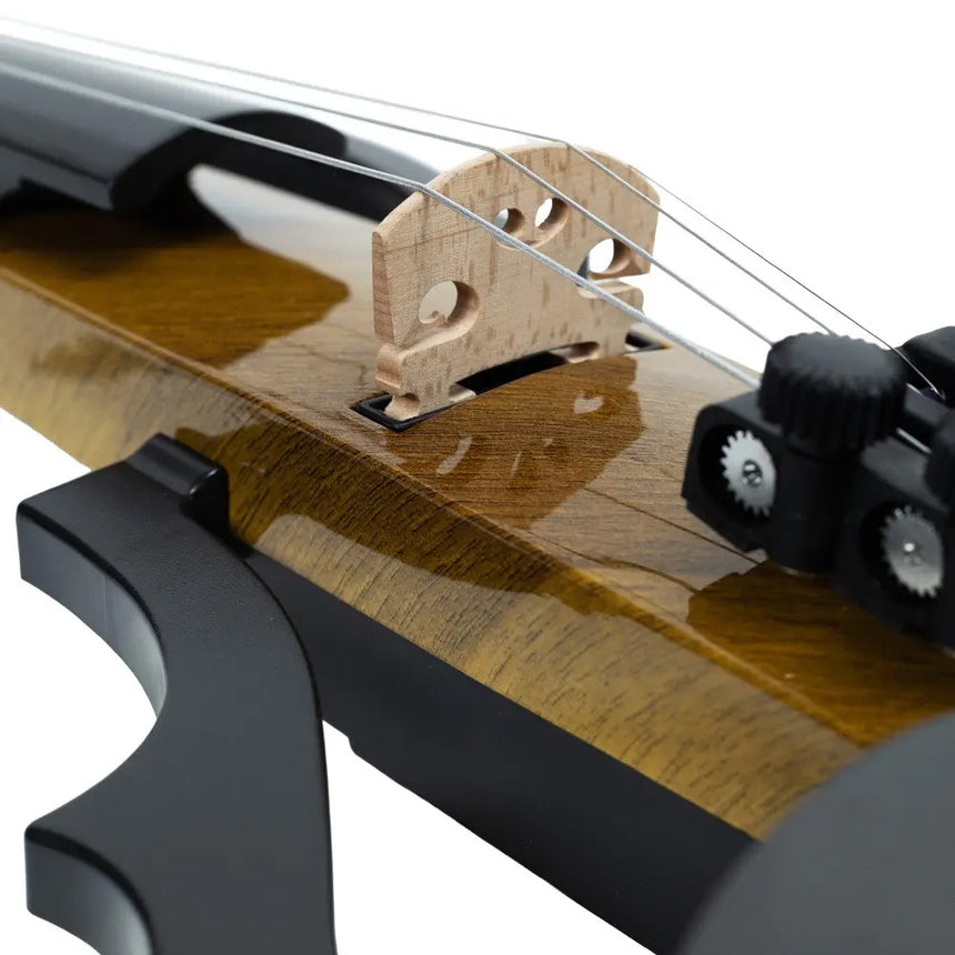 Violín Eléctrico Aureal 4/4 Znds-2307 Fibra De Carbono Abs